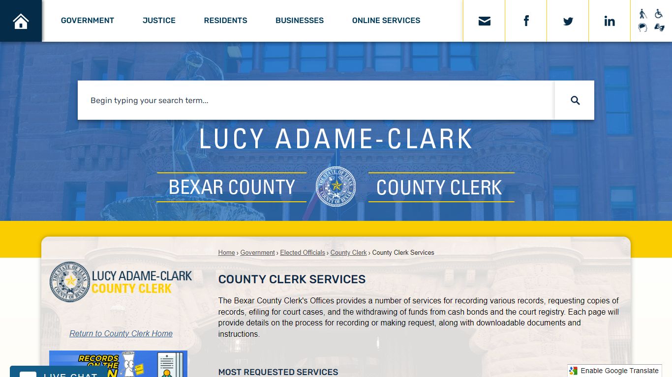 County Clerk Services | Bexar County, TX - Official Website